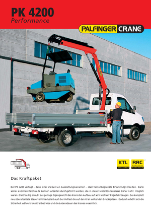 Hydr. Ladekrane Palfinger PK 4200 A