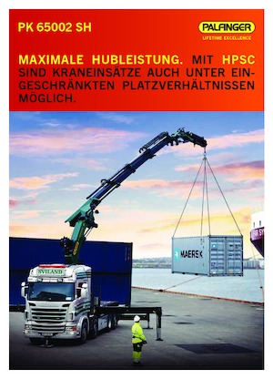 Hydr. Ladekrane Palfinger PK 65002 SH E