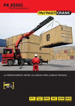 Hydr. Ladekrane Palfinger PK 85002 HPLS F