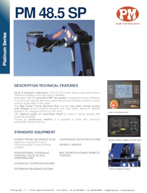 Hydr. Ladekrane PM PM 48.5 SP
