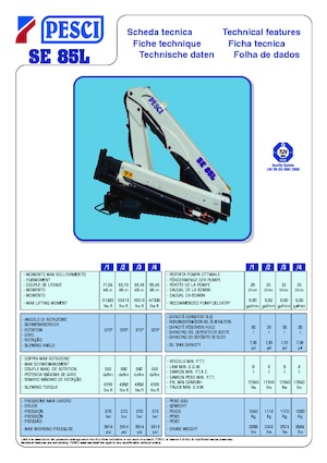 Hydr. Ladekrane Pesci SE 85L