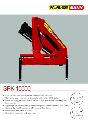 Hydr. Ladekrane Sany SPK 15500 Std. 