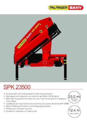 Hydr. Ladekrane Sany SPK 23500 A 