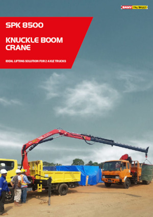Hydr. Ladekrane Sany SPK 8500 A
