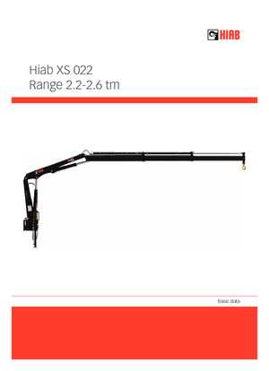 Hydr. Ladekrane Hiab XS 022 D-3 HIDUO