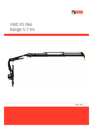 Hydr. Ladekrane Hiab XS 066 D-3 HIDUO