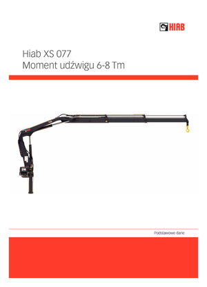 Hydr. Ladekrane Hiab XS 077 B-2 HIDUO