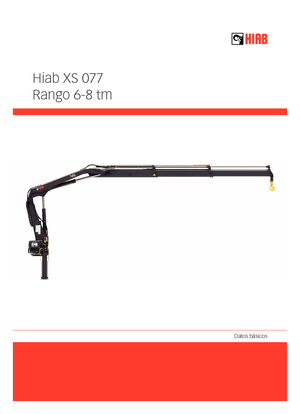 Hydr. Ladekrane Hiab XS 077 B-2 HIDUO