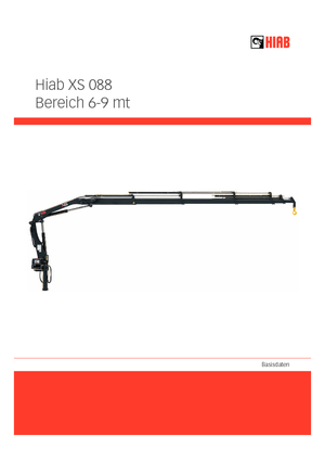 Hydr. Ladekrane Hiab XS 088 B-2 DUO