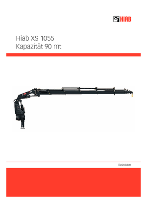Hydr. Ladekrane Hiab XS 1055 E-7 HIPRO Jib 175 X-5 JDC