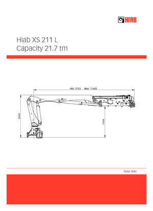 Hydr. Ladekrane Hiab XS 211 DL-5 PRO