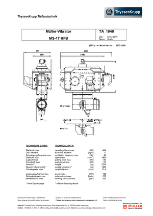 Vibrationshämmer Müller MS 17 HFB