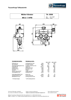Vibrationshämmer Müller MS 2 HFB
