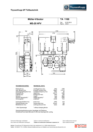 Vibrationshämmer Müller MS 20 HFV
