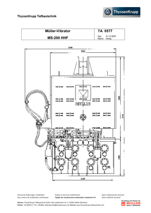 Vibrationshämmer Müller MS 200 H HF