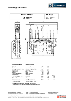 Vibrationshämmer Müller MS 32 HFV