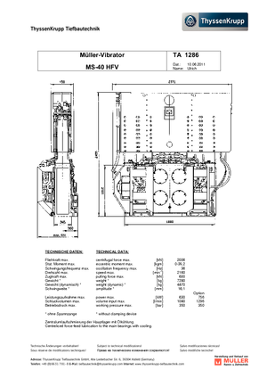 Vibrationshämmer Müller MS 40 HFV