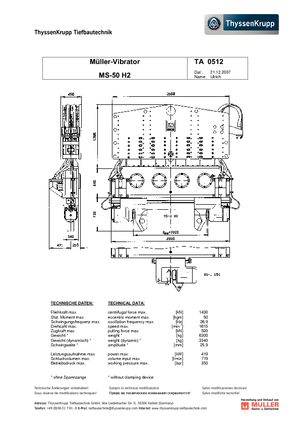 Vibrationshämmer Müller MS 50 H 2