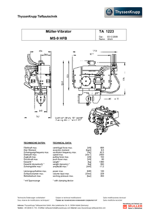 Vibrationshämmer Müller MS 9 HFB