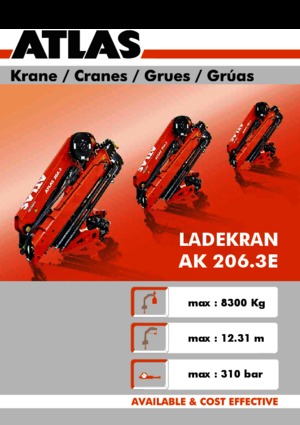 Hydr. Ladekrane Atlas AK 206.3 E A4
