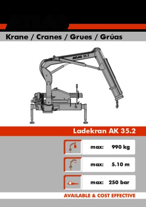 Hydr. Ladekrane Atlas AK 35.2 A1