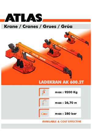 Hydr. Ladekrane Atlas AK 600.2 T A27