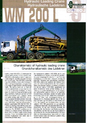 Hydr. Ladekrane Ostroj WM 200 L
