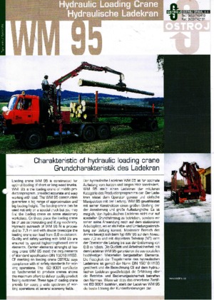 Hydr. Ladekrane Ostroj WM 95 NT