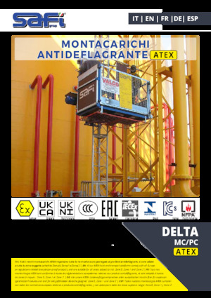 Industrieaufzüge Safi DELTA MC/PC ATEX