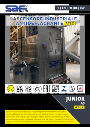 Industrieaufzüge Safi JUNIOR AS ATEX