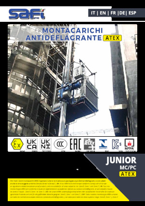 Industrieaufzüge Safi JUNIOR MP/PC ATEX