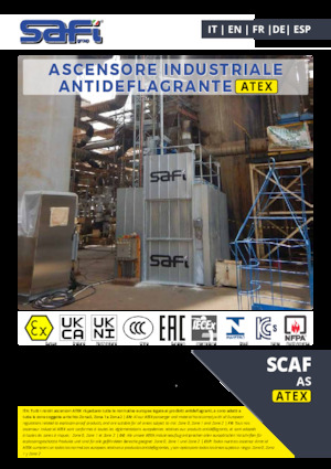 Industrieaufzüge Safi SCAF AS ATEX