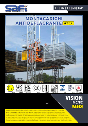 Industrieaufzüge Safi VISION MC/PC 5000 ATEX
