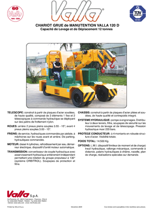 Industrie-Mobilkrane Valla 120 D 