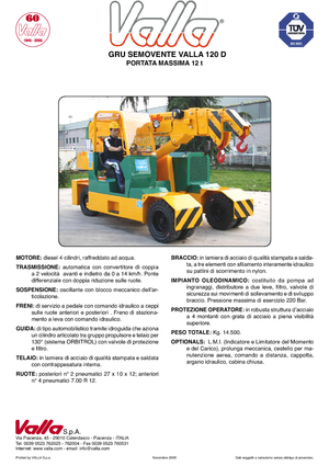 Industrie-Mobilkrane Valla 120 D 