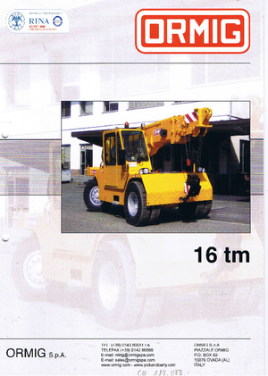 Industrie-Mobilkrane ORMIG 16 tm