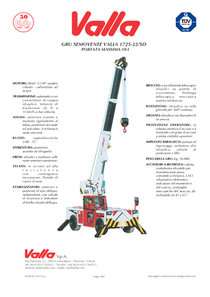 Industrie-Mobilkrane Valla 1725-22 SD