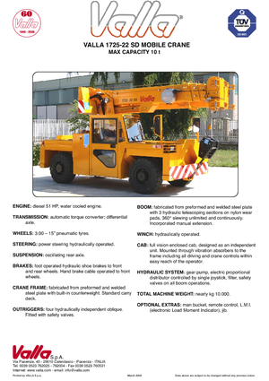 Industrie-Mobilkrane Valla 1725-22 SD