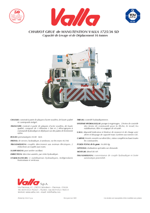 Industrie-Mobilkrane Valla 1725-36 SD