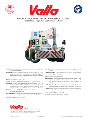 Industrie-Mobilkrane Valla 1725-36 SE