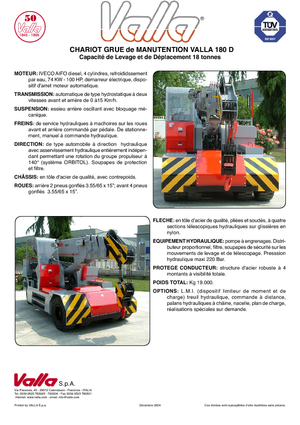 Industrie-Mobilkrane Valla 180 D 