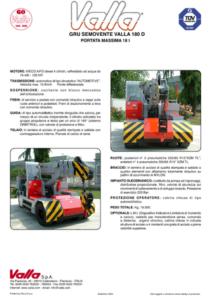 Industrie-Mobilkrane Valla 180 D 