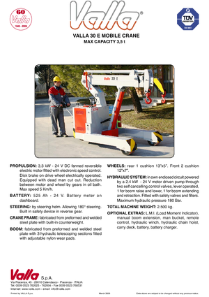 Industrie-Mobilkrane Valla 30 E