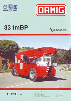 Industrie-Mobilkrane ORMIG 33 tmBP