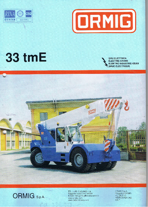 Industrie-Mobilkrane ORMIG 33 tm E