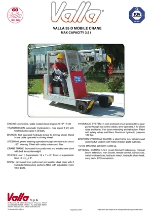 Industrie-Mobilkrane Valla 35 D