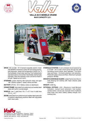 Industrie-Mobilkrane Valla 35 E