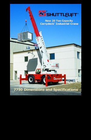 Industrie-Mobilkrane Shuttlelift 7750 RT