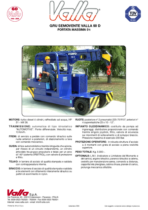 Industrie-Mobilkrane Valla 90 D 