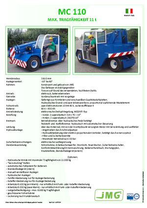 Industrie-Mobilkrane JMG MC 110